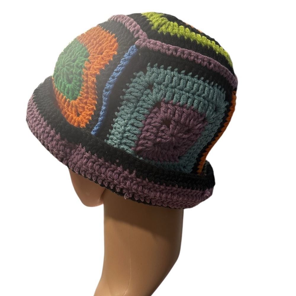 Multi-Colored Crocheted Hat - Picture 3 of 6